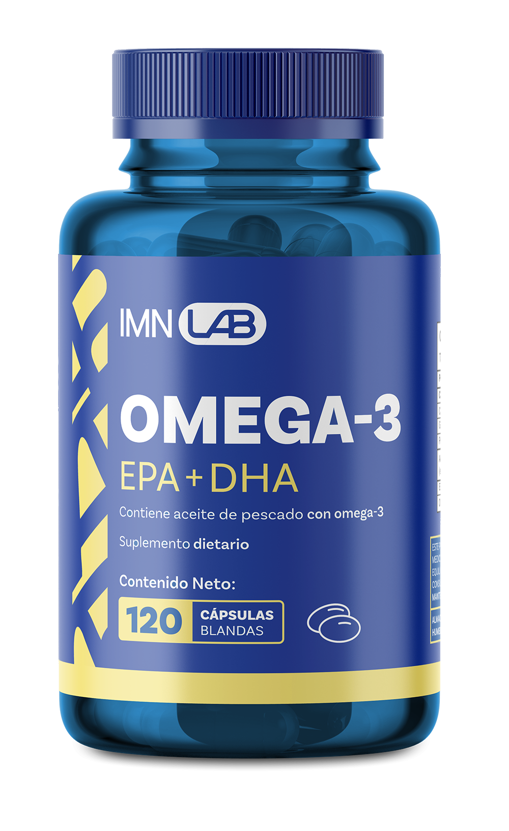 Omega-3 EPA + DHA 120 Cápsulas Blandas | IMN – Asskeo Nutrition
